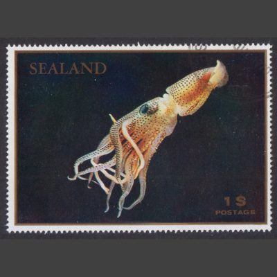Sealand 1970 Squid ($1 – single value, CTO)