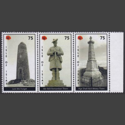 Islay 2019 War Memorials - Remembrance (3 x 75p, U/M)