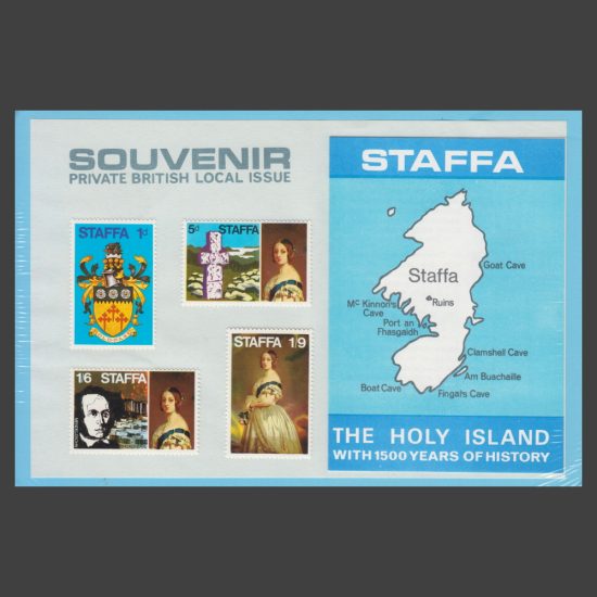 Staffa 1969 Definitives Souvenir Pack (4v, 1d to 1s9d)