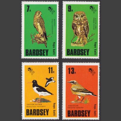 Bardsey 1979 Birds Set (4v, 7p to 13p, U/M)