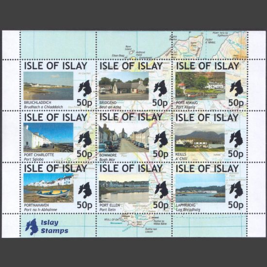 Islay 2020 Islay Villages Miniature Sheet (9 x 50p, U/M)