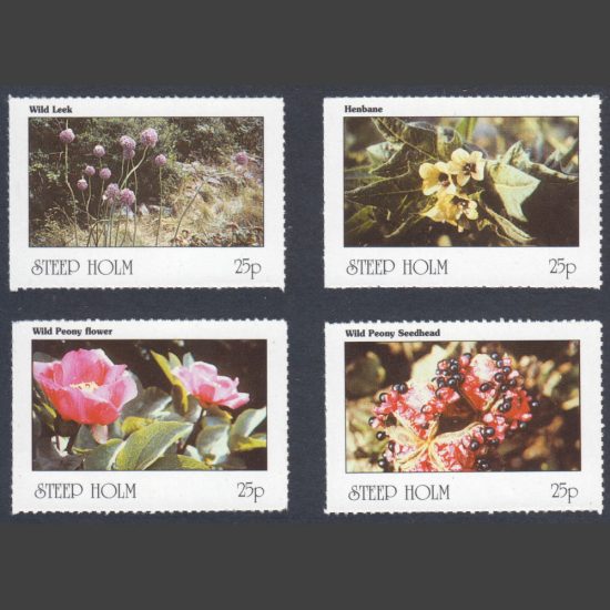 Steep Holm 2000 Rare Flora (4x 25p, U/M)