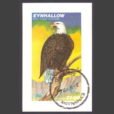 Eynhallow / Holy Island 1976 Bald Eagle Sheetlet (£1, CTO)