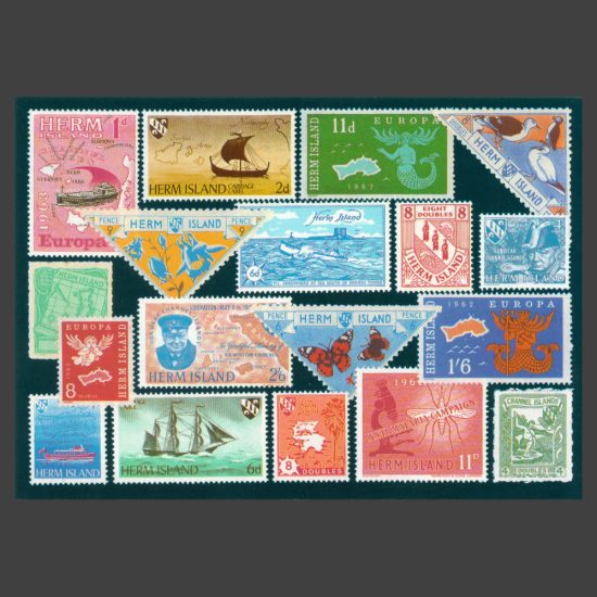 Postcard - Herm Island Stamps Design