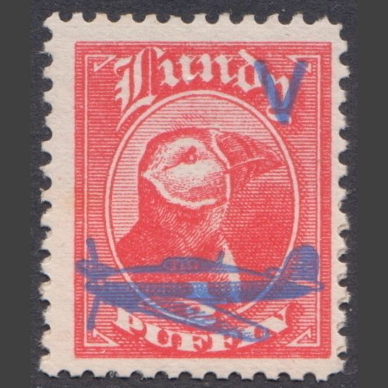 Lundy 1942 ½p Victory Issue Overprint - Grey Mauve (U/M)