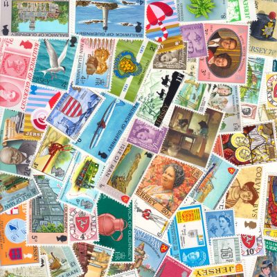 Guernsey, Jersey & Isle of Man - 50 Different Unmounted Mint Stamps 1960s to 1990s