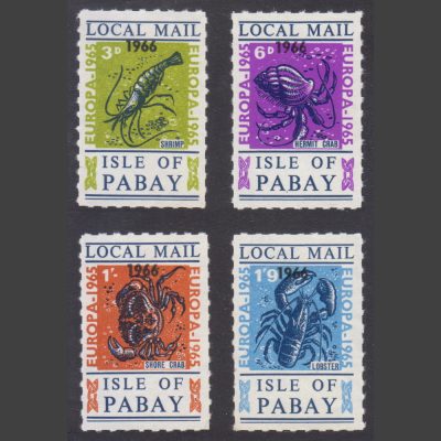Pabay 1966 Europa Overprints (4v, 3d to 1s9d, U/M)