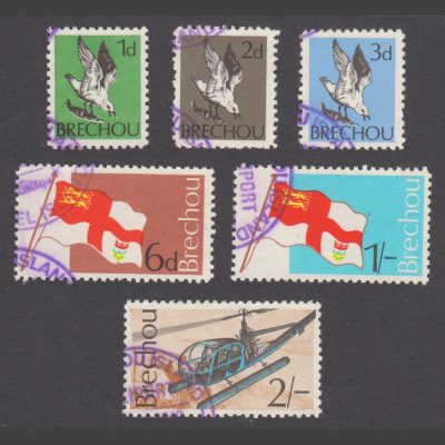 Brecqhou (Brechou) 1969 Definitives (6v, 1d to 2s, Used)