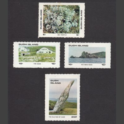 Gugh Island 1972 Definitives - Rouletted (4v, 5p to 25p, U/M)