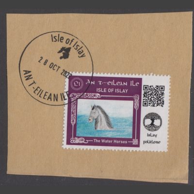 Islay 2022 £1 Folklore Stamp Used on Piece