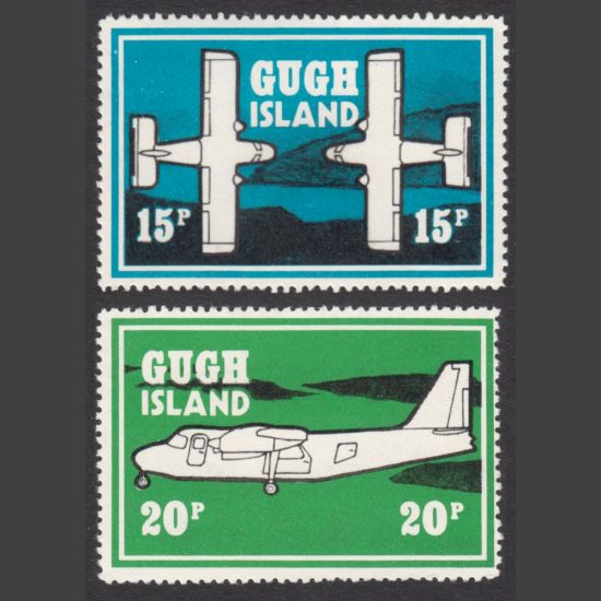 Gugh Island 1975 Aircraft (2v, 15p and 20p, U/M)