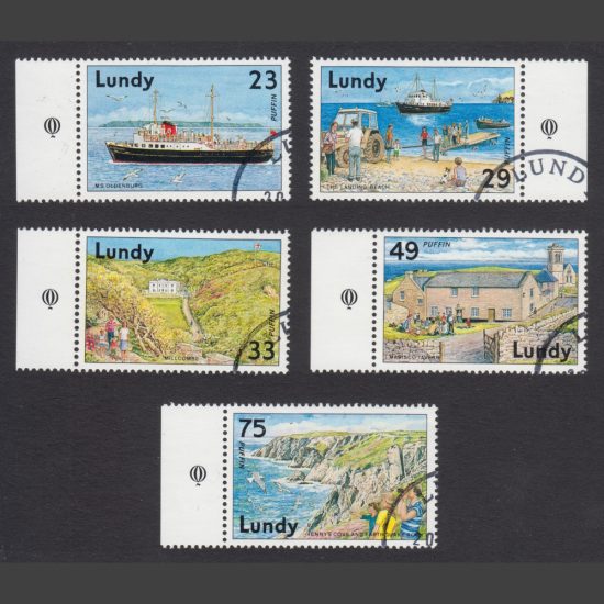 Lundy 1992 Discovering Lundy (5v, 23p to 75p, CTO)