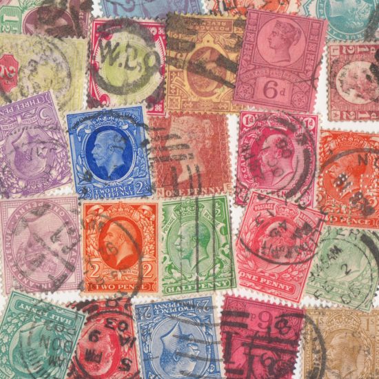 Great Britain - 20 Different Used Stamps from Queen Victoria, Edward VII and George V, including Penny Red