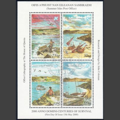 Summer Isles 2000 Anno Domini - Centuries of Survival - Perforate Sheetlet (4v, 25g to 1PS, U/M)