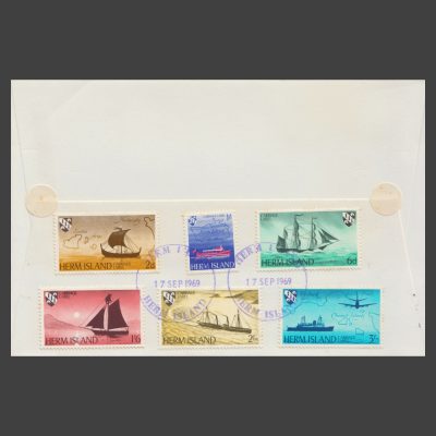 Herm Island 1969 Ship Definitives First Day Cover (FDC)